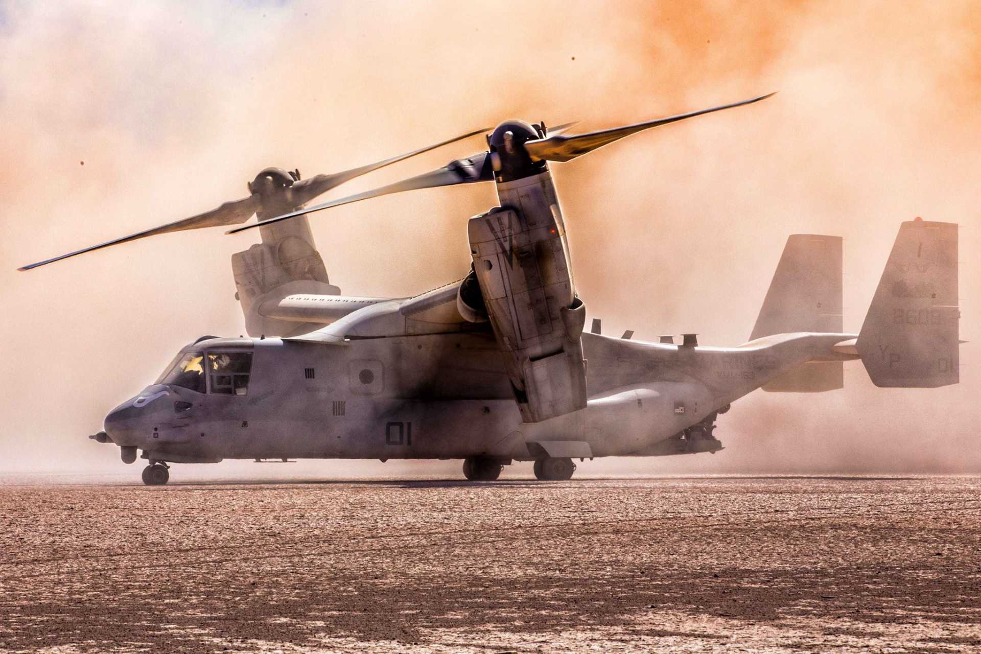 美国海军陆战队对 360 架 MV-22B 鱼鹰倾转旋翼机进行现代化改造，使其服役至 2050 年代