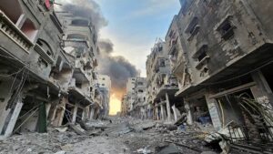 加沙战争 500 天：无人机造成大面积破坏 |49,000人死亡，近200万人流离失所
