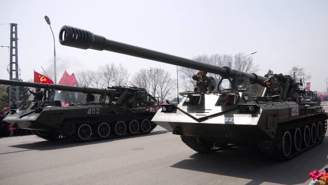 对朝鲜 M-1989 Koksan SPH 的打击首次可视化