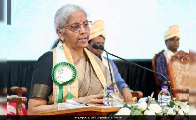 印度在人工智能采用方面处于领先地位，也正在塑造其治理方式：N Sitharaman