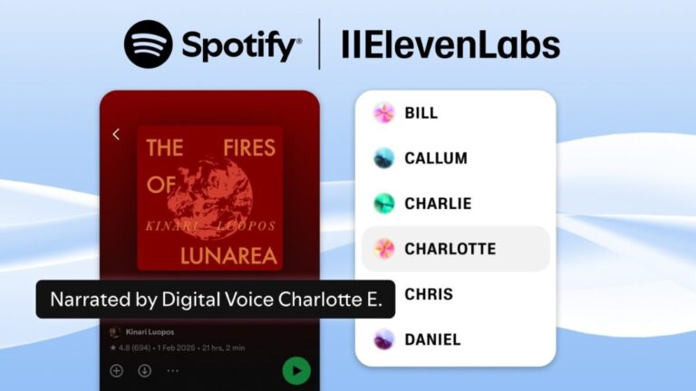 Spotify 与 ElevenLabs 合作欢迎更多 AI 叙述有声读物