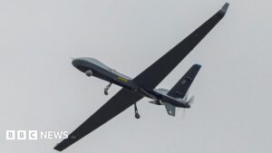 英国皇家空军在林肯郡上空测试新型无人机