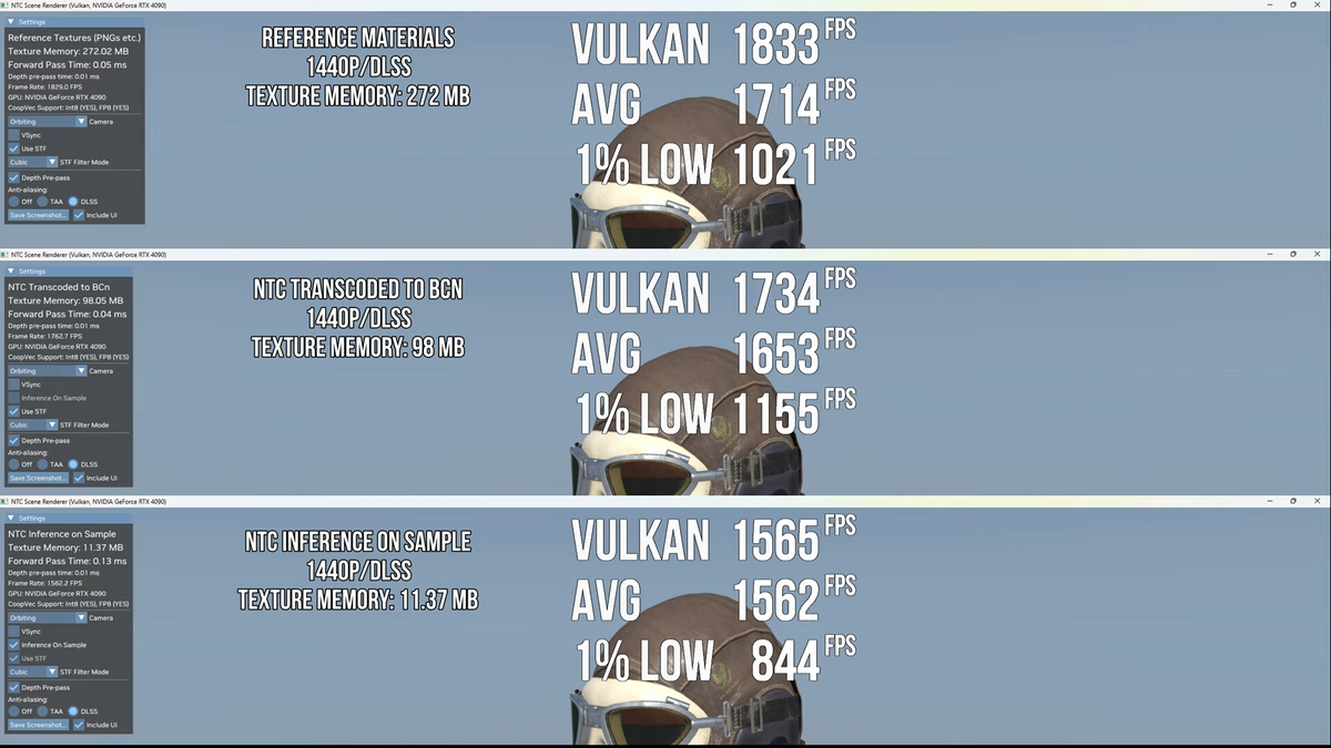 NVIDIA 的新技术在 Beta 版演示中将 VRAM 使用率降低了 96% — RTX 神经纹理压缩看起来令人印象深刻