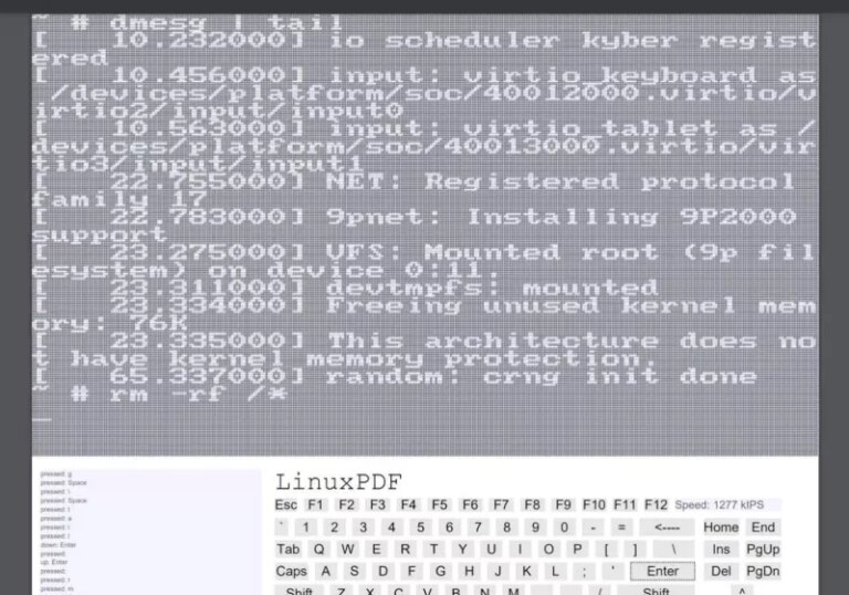Student 将 PDF 转换为功能性 Linux 仿真器
