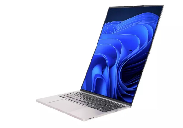 联想的 ThinkBook Flip AI 笔记本电脑采用高耸的 OLED 屏幕，可对折