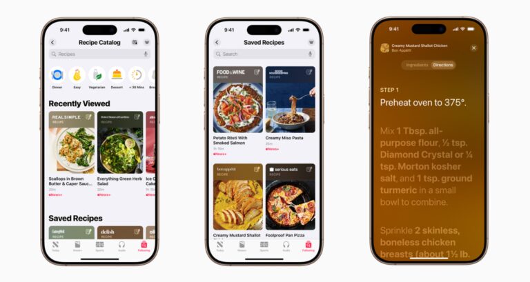 Apple 正在向 News+ 添加数以万计的食谱