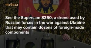天空中的眼睛。参观 Supercam S350，这是俄罗斯军队在对乌克兰战争中使用的无人机，可能包含数十种外国制造的部件