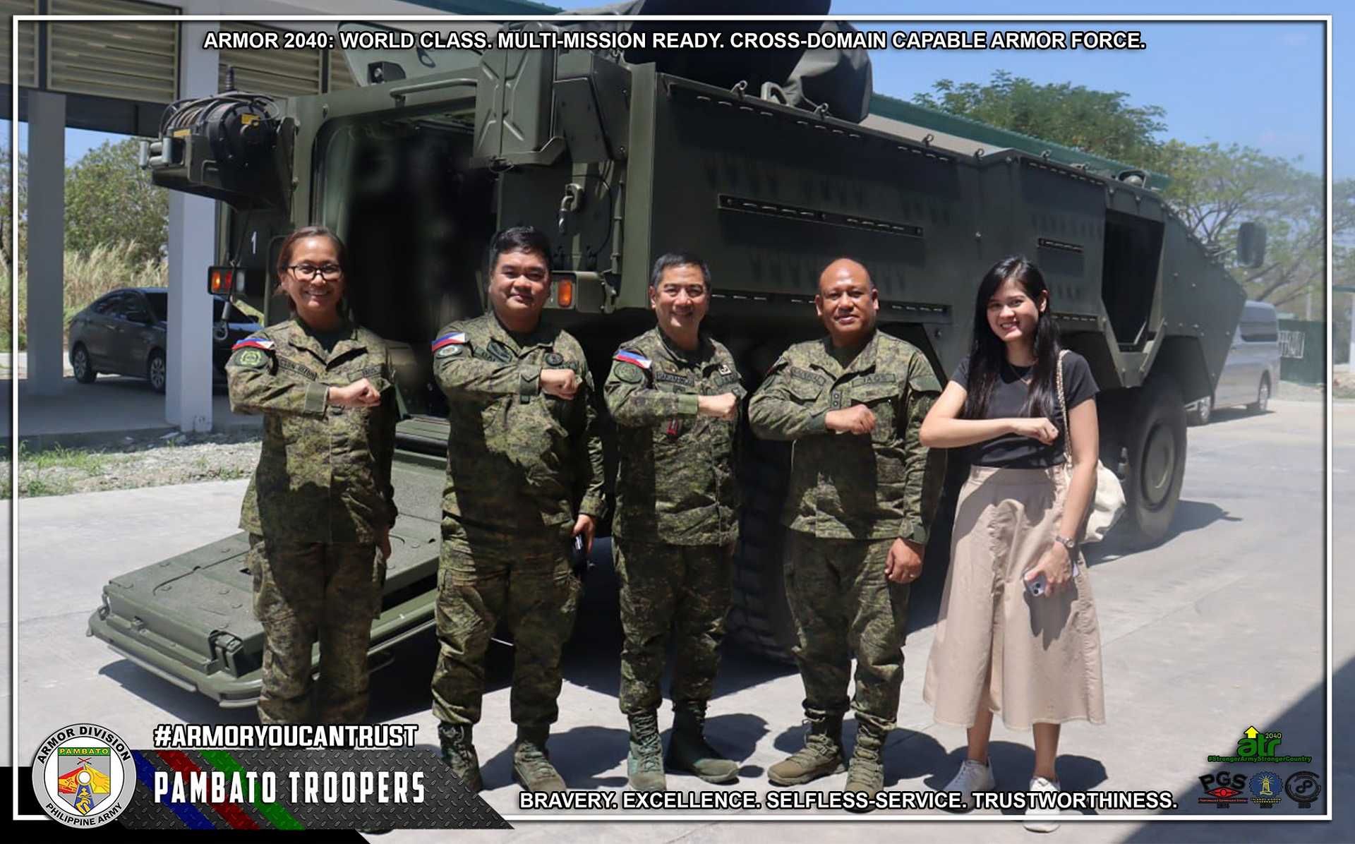 菲律宾陆军从巴西接收首辆 VBTP-MR Guarani 6×6 APC 装甲运兵车