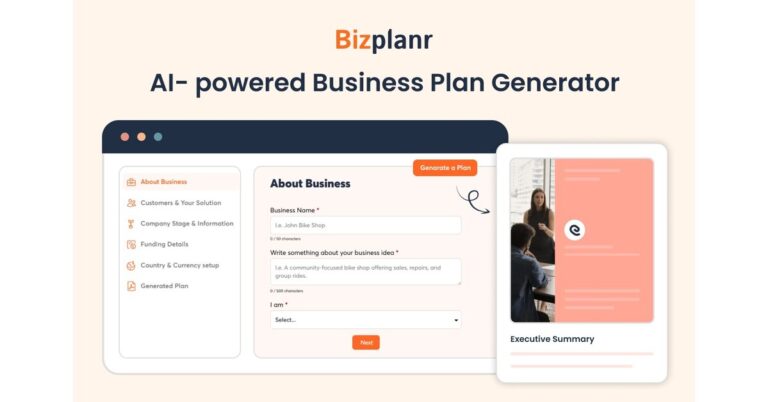 Upmetrics 推出 Bizplanr：扩展其 AI 功能以彻底改变业务规划
