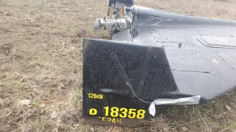 俄罗斯无人机坠落在西哈萨克斯坦地区