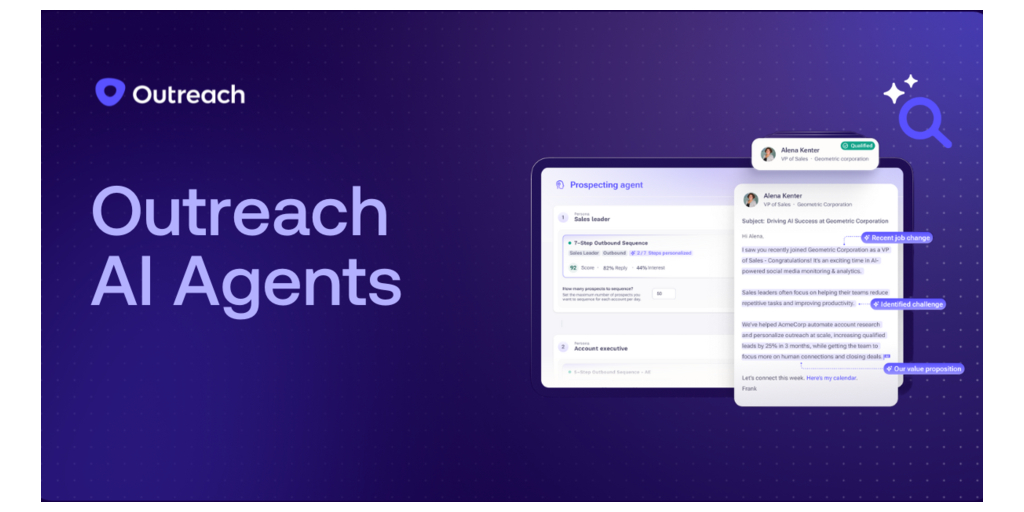 Outreach 推出 AI 代理以提高整个收入工作流程中的卖家生产力