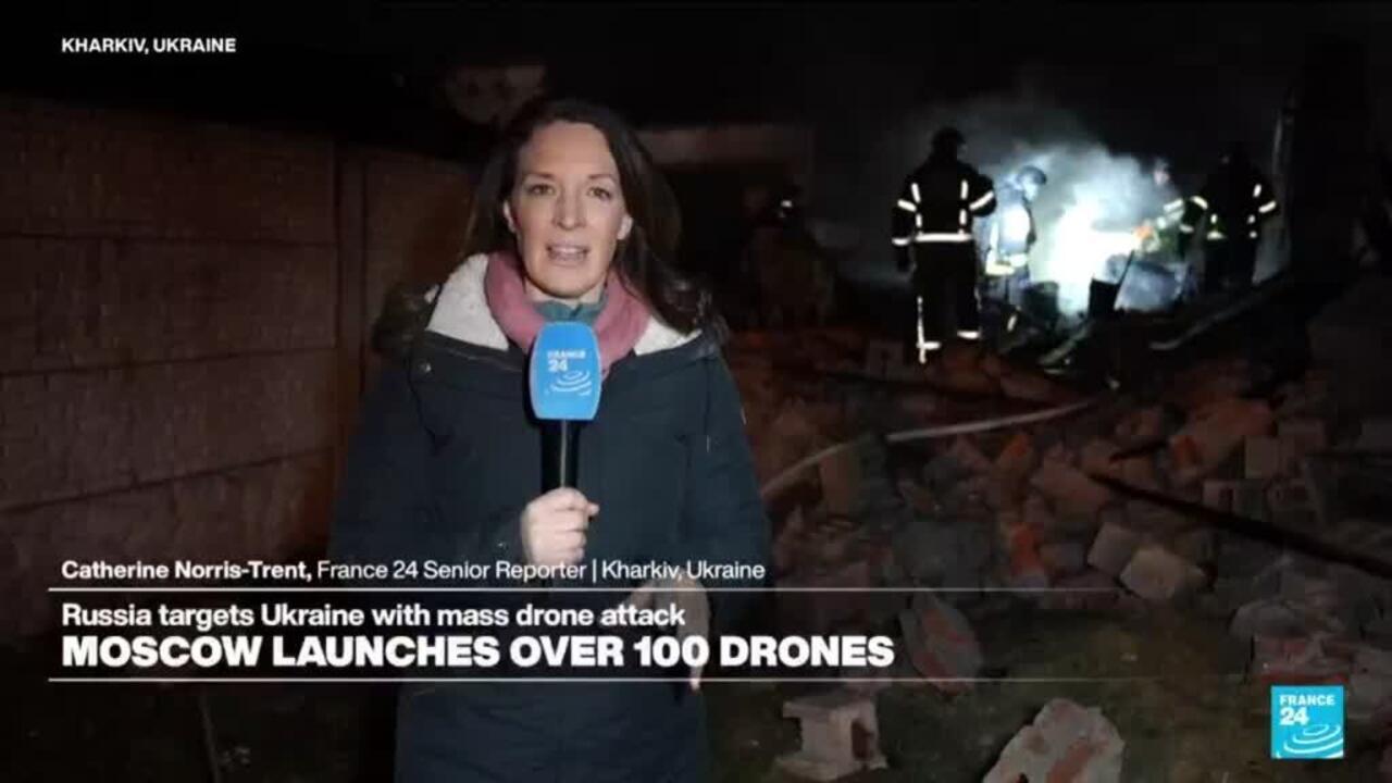 俄罗斯以大规模无人机袭击乌克兰为目标