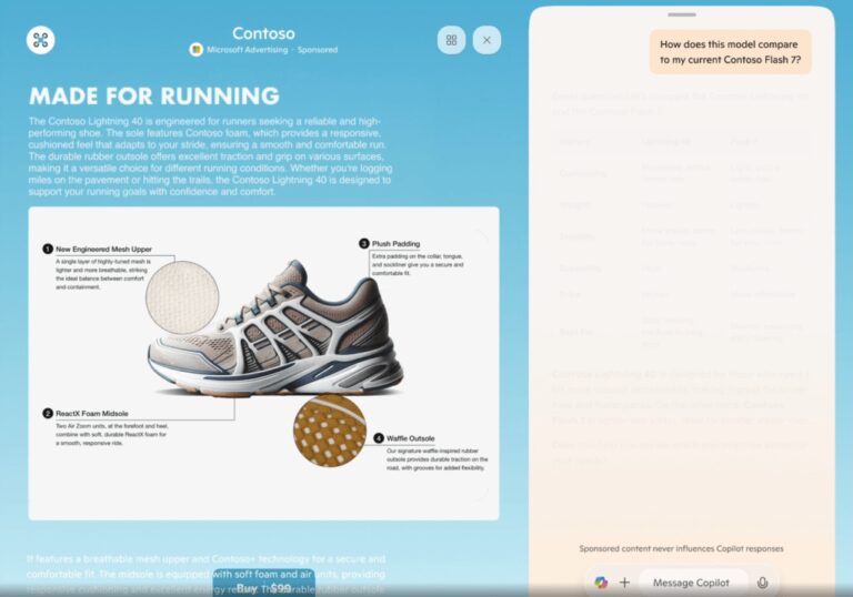 巨大的 AI 广告即将登陆 Windows Copilot。谢谢 Microsoft