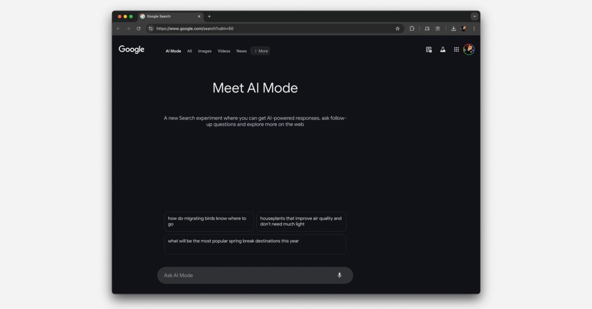 Google 搜索开始推出对 AI 模式的访问 [图库]