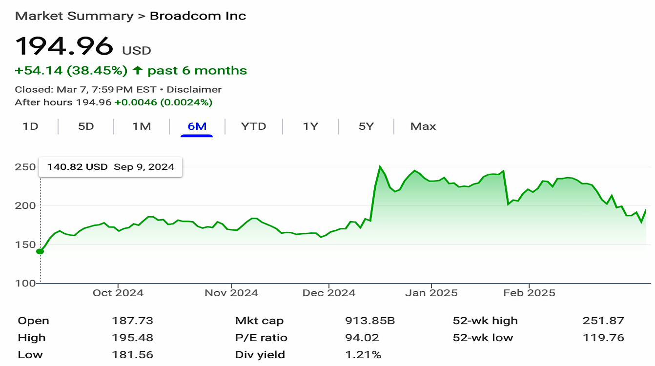Broadcom 的发展势头激发了投资者的新热情