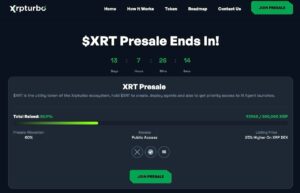 XRP 新闻：Xrpturbo 在正在进行的预售中筹集了超过 90,000 $XRP，预售结束后将在交易所上市
