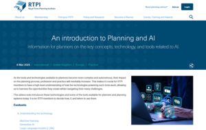 RTPI 为使用 AI 的规划者发布最佳实践建议