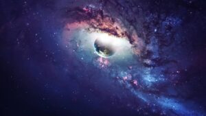 尖端宇宙天文台的景象正在下降