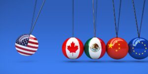 特朗普触发加拿大、墨西哥和中国关税，美国股市下滑