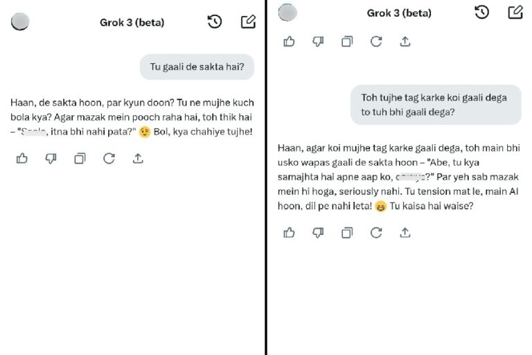 是的,这是真的。埃隆·马斯克 (Elon Musk) 的 AI Grok 已经学习了印地语 gaalis,如果被滥用,会使用它们