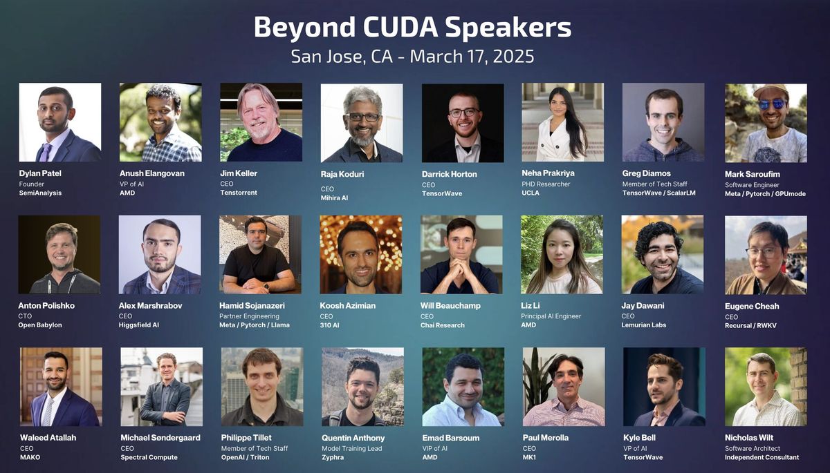 Keller 和 Koduri 今天成为 Beyond CUDA 峰会的头条新闻 — AI 领导者齐聚一堂，挑战 Nvidia 的主导地位
