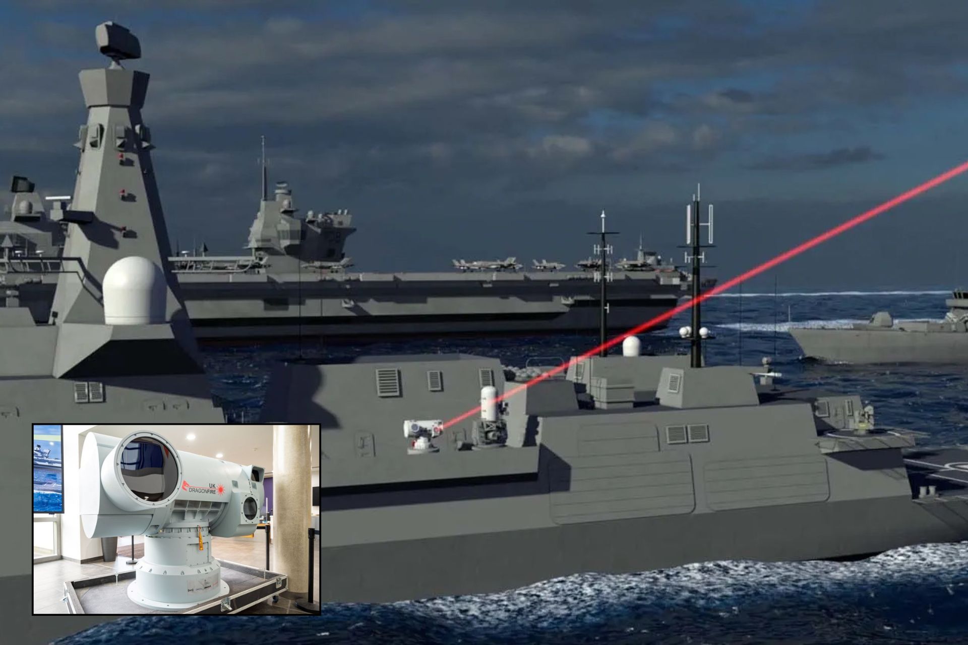 英国海军将 DragonFire 激光武器部署扩展到四艘军舰，以增强精确防御