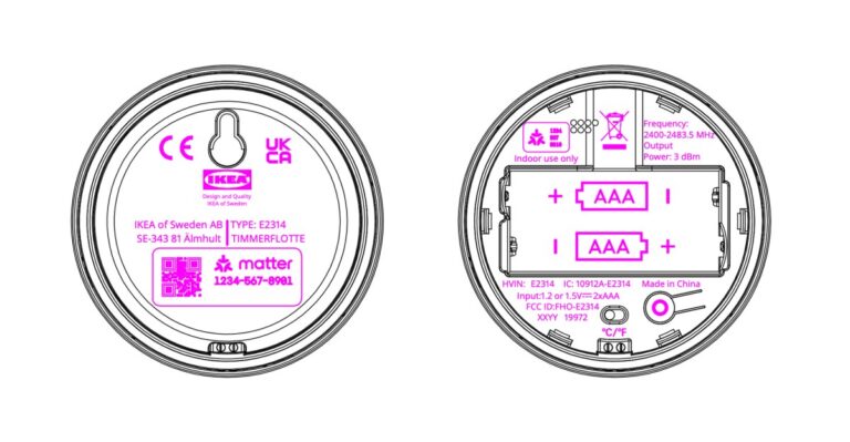宜家在 FCC 注册了 Matter-over-Thread 温度传感器