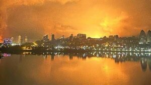 乌克兰红十字会志愿者在俄罗斯无人机对第聂伯罗市的袭击中受爆炸伤