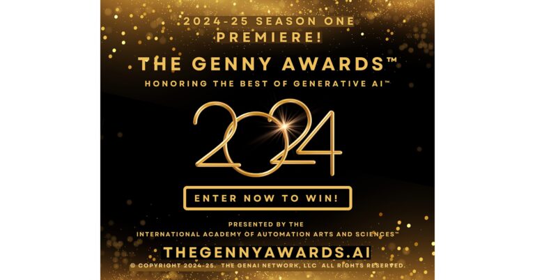 Genny奖™的首映季早鸟参赛作品现已开放，以表彰生成式人工智能全球创新和影响