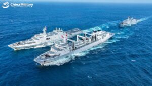 中国海军在太平洋展示实力