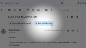 Gmail 获得 Gemini 支持的“添加到日历”按钮