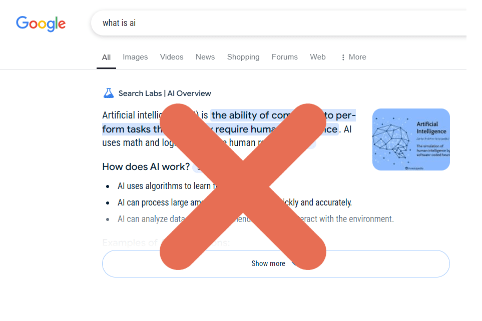 如何关闭 Google AI 概览