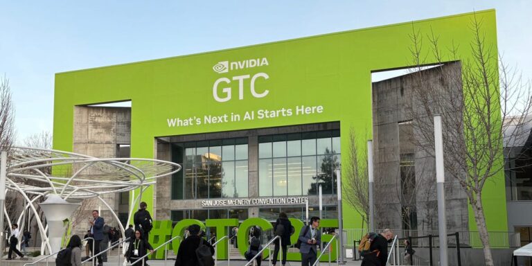 在 Nvidia GTC 中，尖端 AI 意味着机器人、台湾风格的夜市和 Denny’s 煎饼