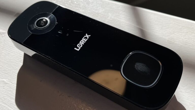 我喜欢 Lorex 4K 电池可视门铃的纵横比，但不太喜欢电池