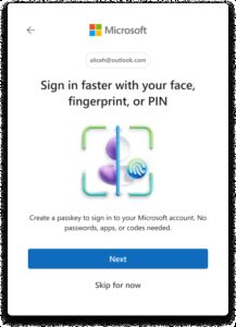 Microsoft 为其超过 10 亿用户迈向无密码未来