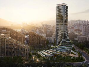 扎哈·哈迪德建筑事务所 （Zaha Hadid Architects） 在佐治亚州推出一座将城市设计与自然融为一体的中型塔楼