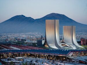 扎哈·哈迪德建筑师将用引人注目的塔楼和工业遗址改造东那不勒斯