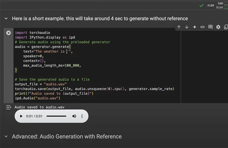Sesame AI 开源对话语音模型的快速演示