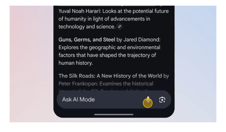 Google 为 Android 和 iPhone 用户带来了强大的 AI Mode 视觉搜索功能