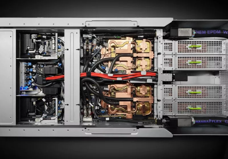 Nvidia 的液冷 AI 机架承诺 25 倍的能源和 300 倍的用水效率
