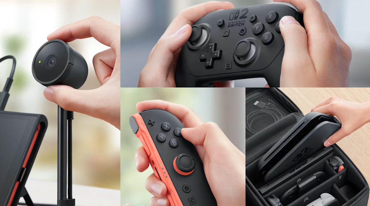 官方 Switch 2 配件包括摄像头、GameCube 控制器等