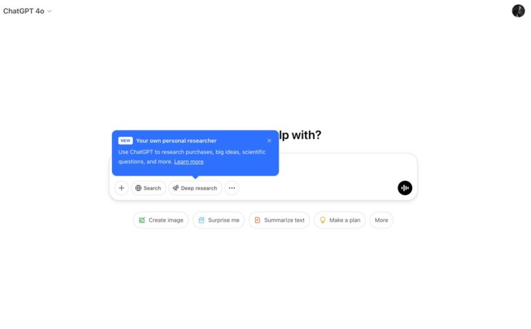 ChatGPT Deep Research 现已向免费用户开放