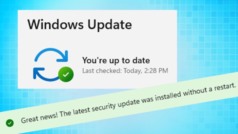 Windows 11 企业版计算机现在可以在您工作时获取更新，无需重新启动