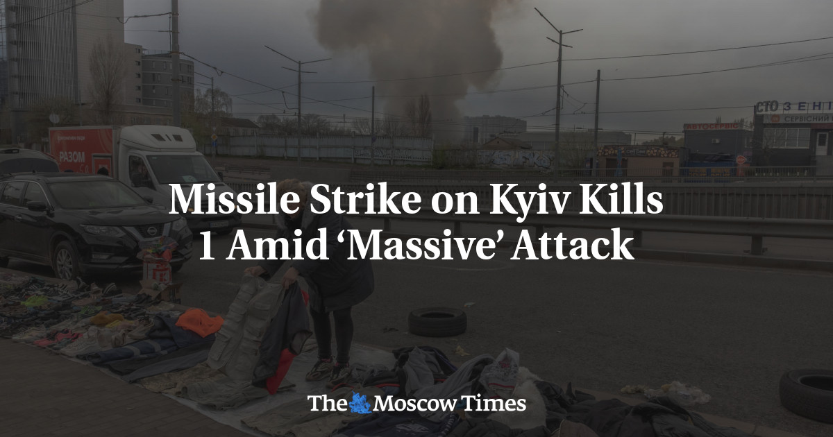 导弹袭击基辅 1 人在“大规模”攻击中丧生