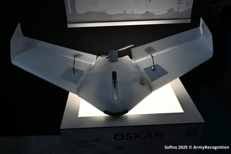 Delair 的 OSKAR 游荡弹药在 SOFINS 2025 上结合了增程和电子对抗阻力