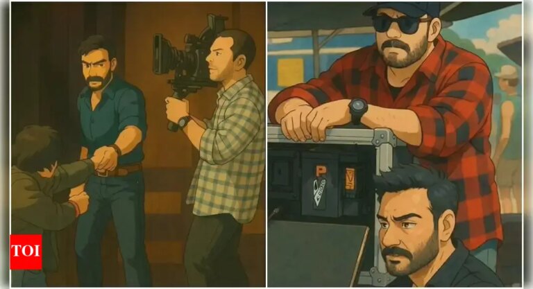 Rohit 以吉卜力风格的致敬祝愿 Ajay 58 岁生日