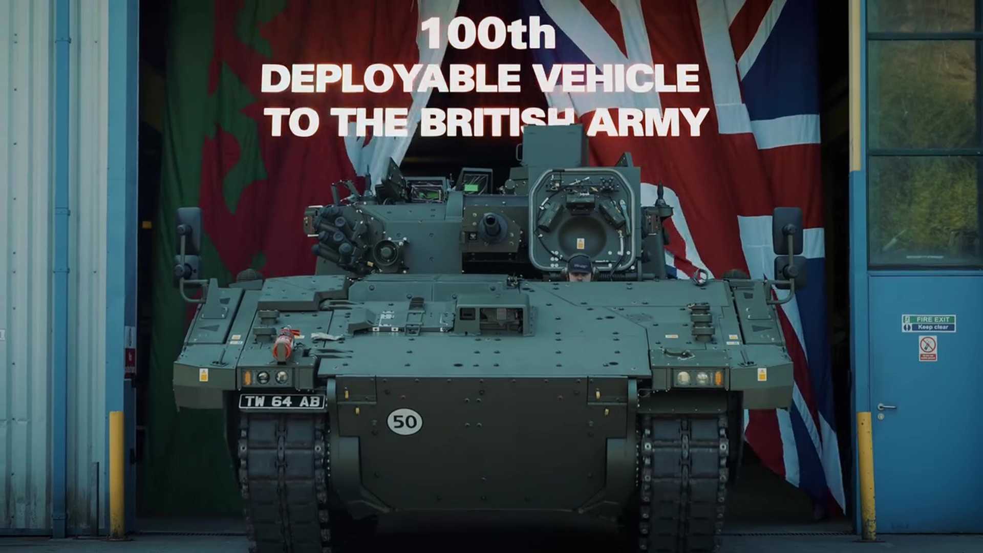 通用动力英国公司交付第 100 辆 Ajax 装甲战车，以支持英国陆军现代化