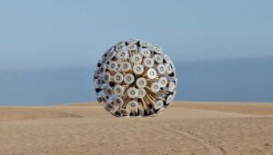 荷兰公司 Mine Kafon 将风力驱动的童年玩具变成低成本的排雷系统