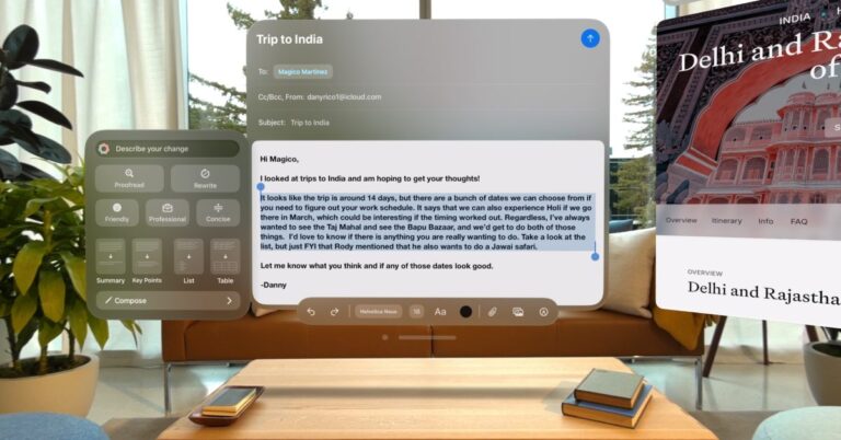 PSA：Apple Intelligence for Vision Pro 仅提供美国英语版本