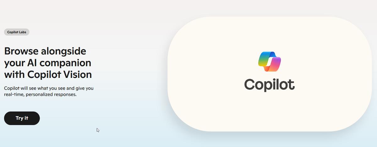 Microsoft 为美国的 Edge 用户免费提供 Copilot Vision